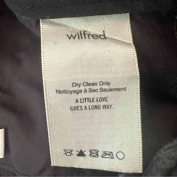 ARITZIA Wilfred  Tie-Front Pant Wool Straight Leg Trousers - 2 - Picture 9 of 14